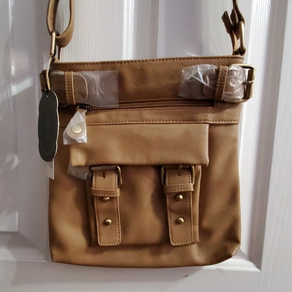 Tan Emperia Cross-Body Bag